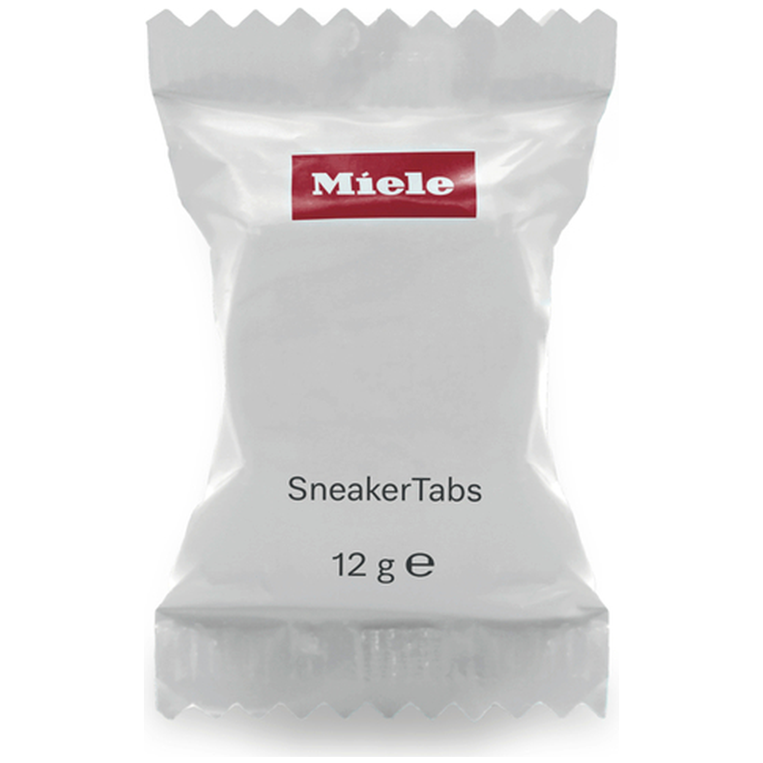 Witte verpakking met Miele-logo, SneakerTabs, 12g.