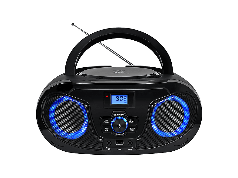 Silva-Schneider MPC 25.7 BT USB Portable Radio-/CD-Player, Schwarz; CD Radio