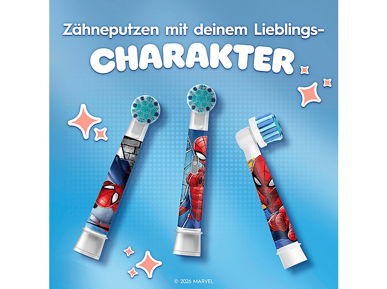 Thumbnail - ORAL-B Pro Kids 3+ Spiderman, 4 Stück Aufsteckbürsten