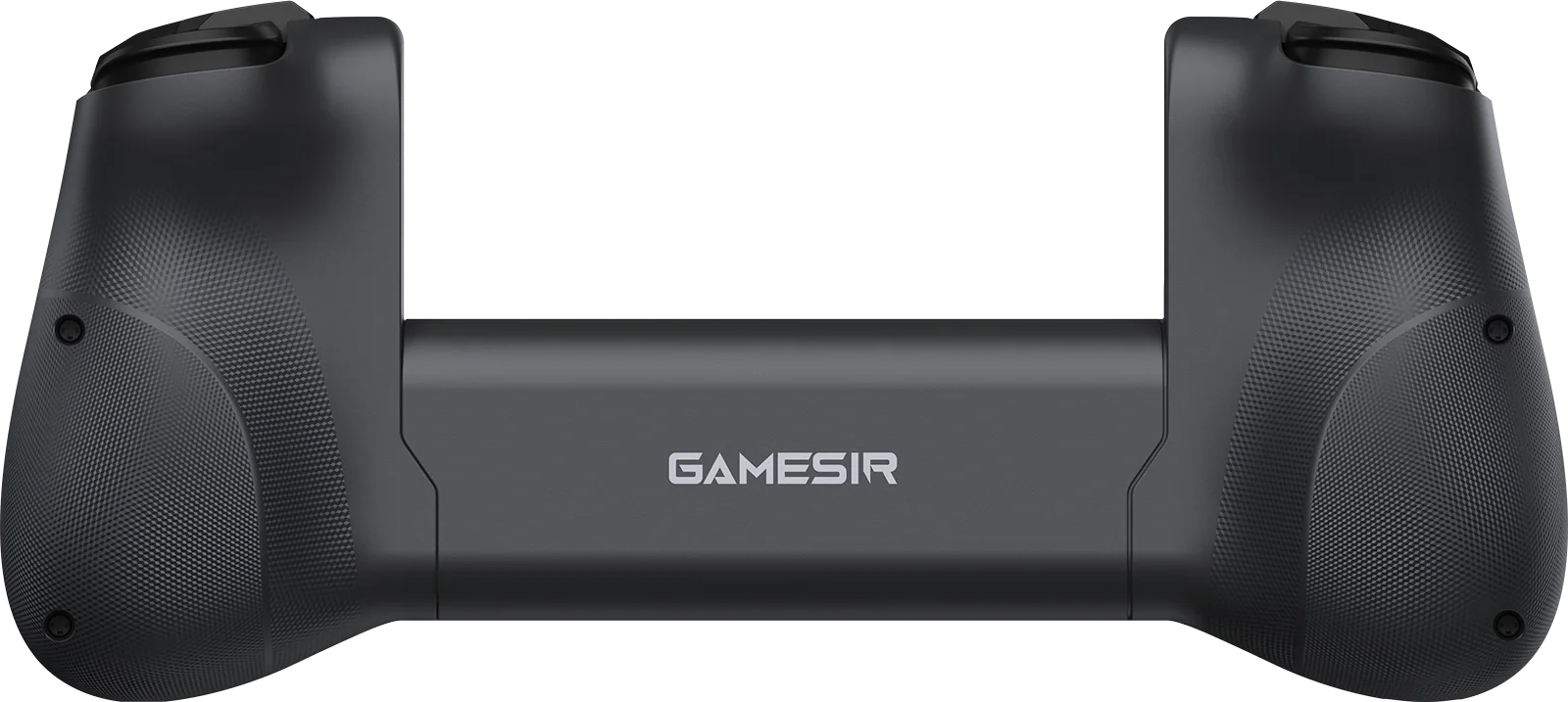 Un controller GameSir nero con impugnature e una sezione centrale.