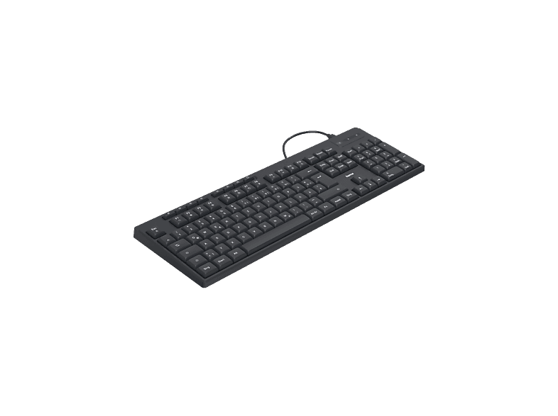 Hama CK-200 USB Tastatur Deutsch, QWERTZ Schwarz Multimediatasten