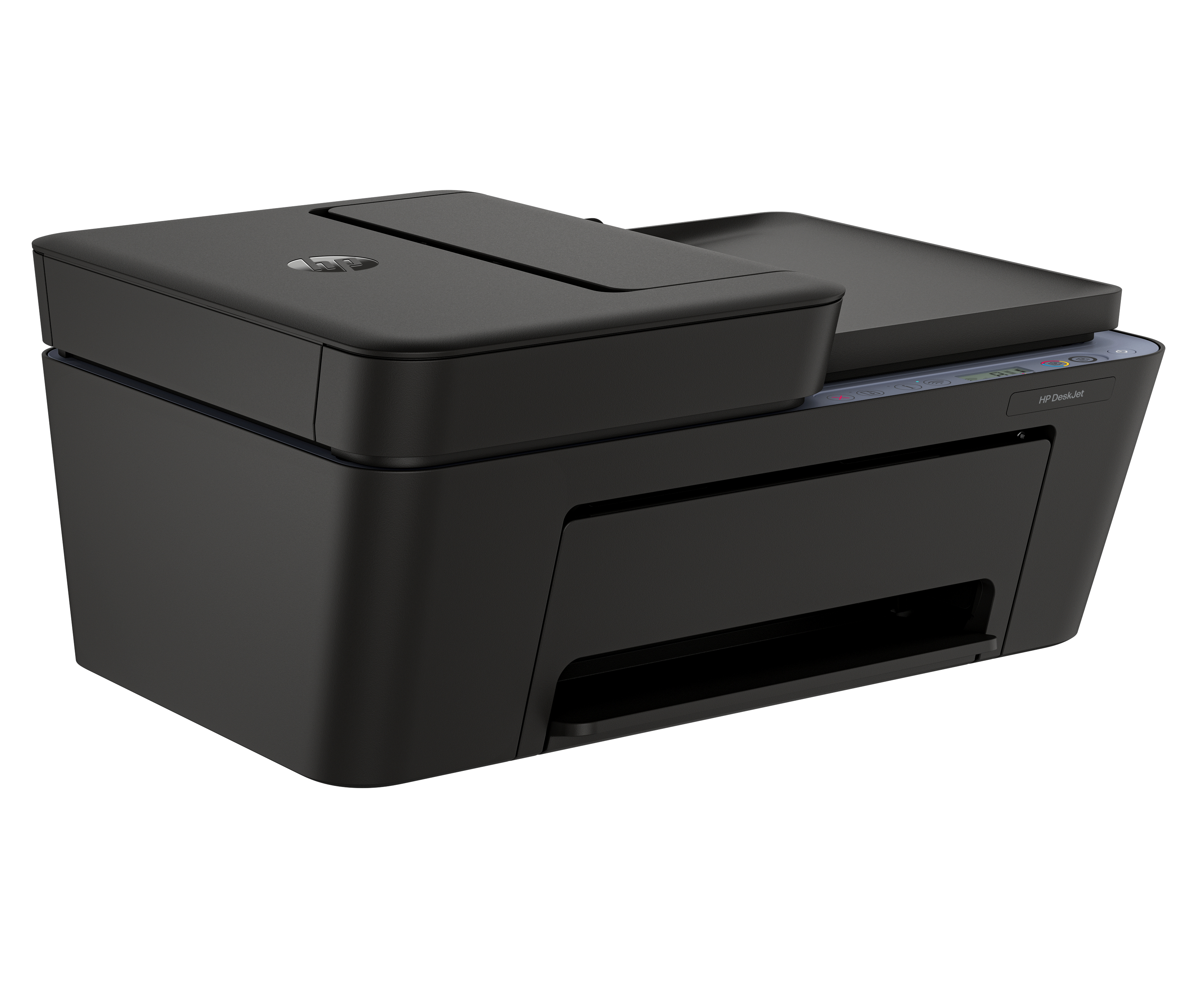 Ein schwarzer HP DeskJet Drucker mit Scanner und Kopierer.