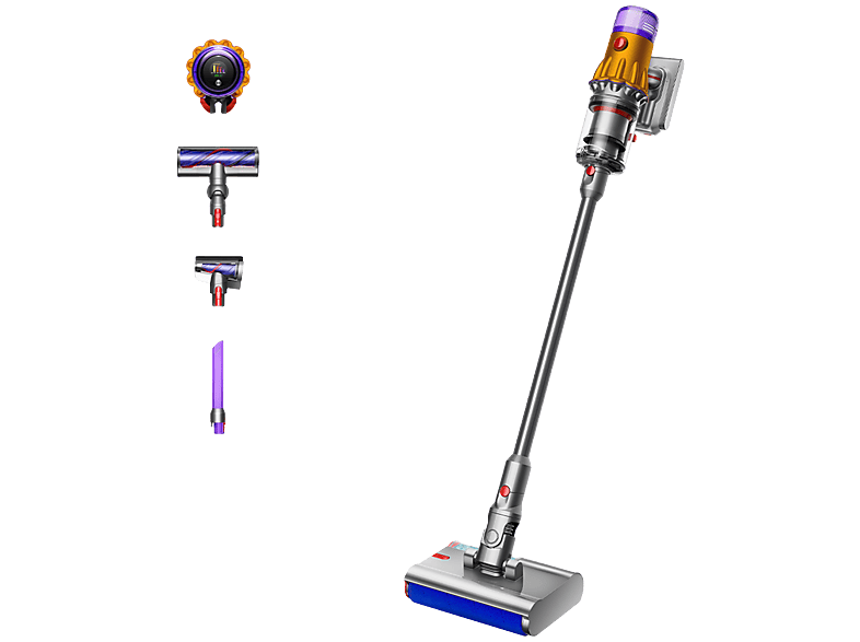 Dyson V12 Detect Submarine - Steelstofzuiger Autonomie 60 Min Zilver/geel