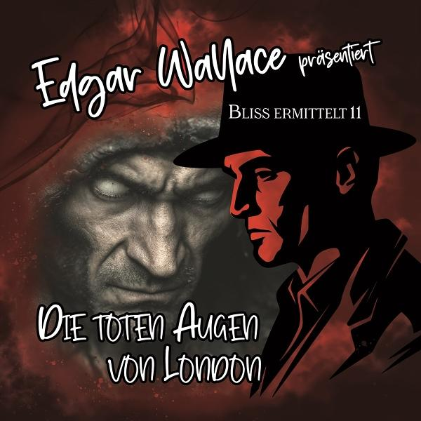 Edgar Wallace präsentiert: Die Toten Augen von London. Ein Mann im Hut, ein gruseliges Gesicht.