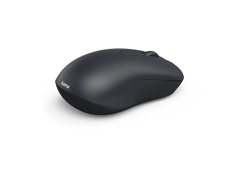 Hama WM-100 Maus Kabellos Optisch Schwarz 3 Tasten 1200 dpi Geräuscharme Tasten