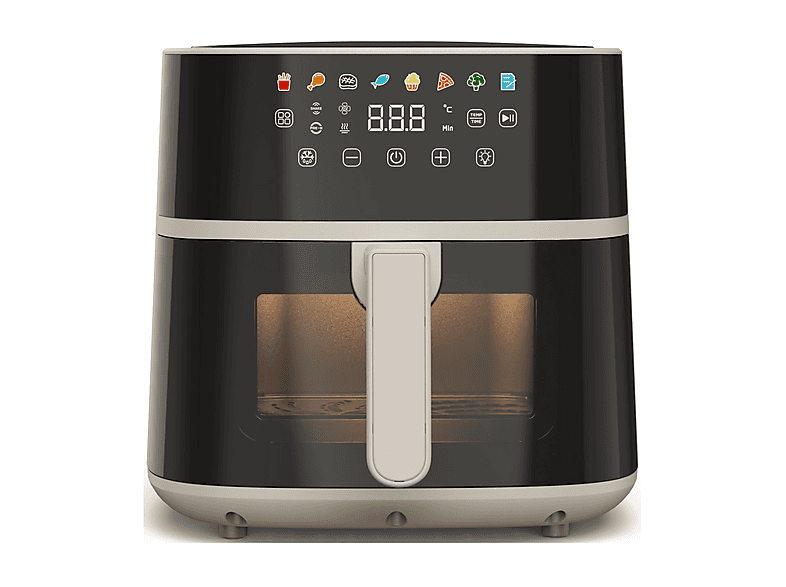 immagine di Tognana Porcellane D2DFA12IRZU Singolo 6 L Indipendente 1700 W Friggitrice ad aria calda Nero, Champagne