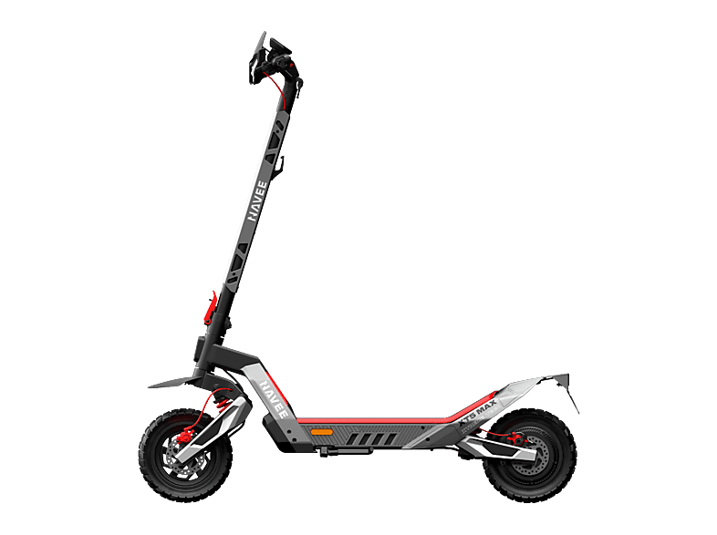 NAVEE XT5 Max E-Scooter (12 Zoll, Grau) Kohlenstoffstahl