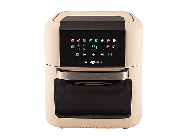 Friggitrice ad aria TOGNANA IRIDEA, 11 L, 2000W, 8 programmi preimpostati, funzione preriscaldamento ed essicatore, Champagne
