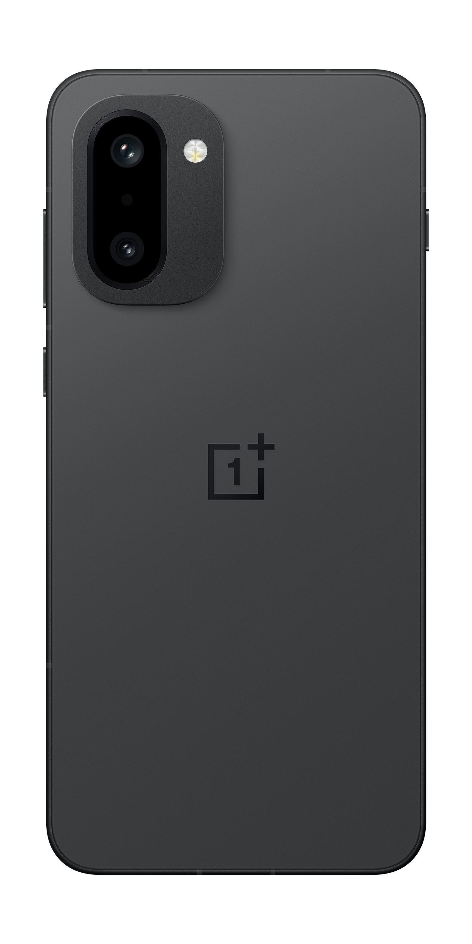 Tył ciemnego smartfona z dwoma aparatami i lampą błyskową.