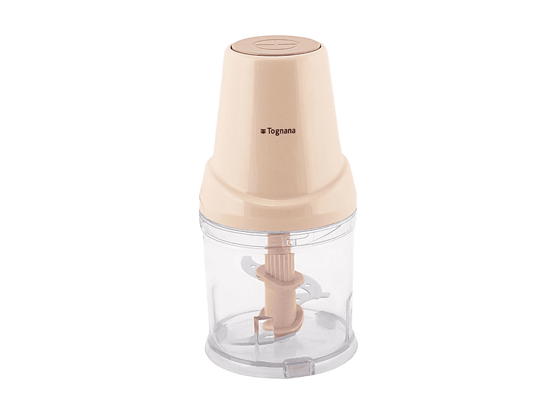 Tritatutto TOGNANA IRIDEA, 0,5 L, 250W, 4 lame in acciaio inox, 1 velocità di funzionamento, smontabile, Champagne