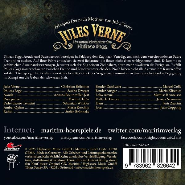 Jules Verne Hörspiel: Phileas Foggs Abenteuer, Zugreise, Charaktere, Buchdetails, Kontakt.