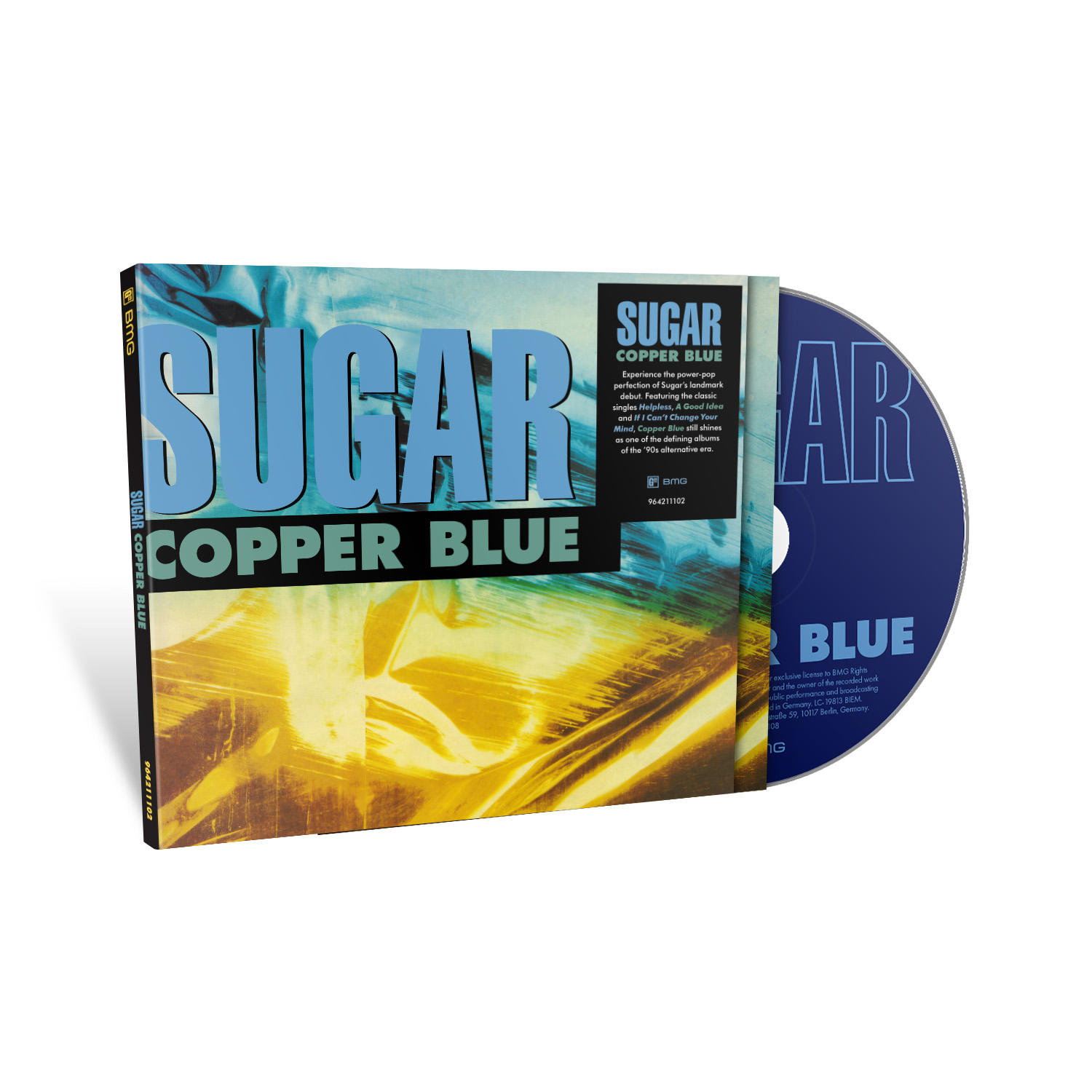 CD-Hülle und CD mit dem Albumtitel SUGAR COPPER BLUE.