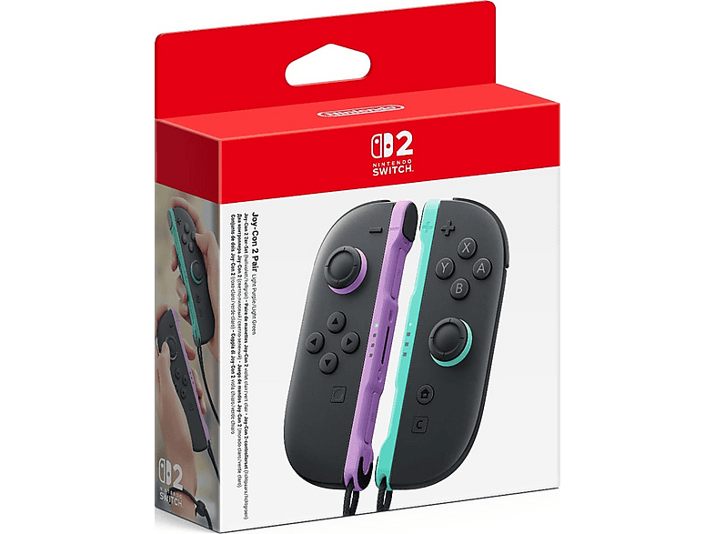 Nintendo Joy-Con 2 2er-Set Hellviolett/Hellgrün; Controller — Foto 4 von 5