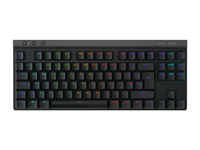 LOGITECH G515 LIGHTSPEED TKL vezeték nélküli billentyűzet, GL kapcsolók, RGB, Magyar, fekete (920-014073)