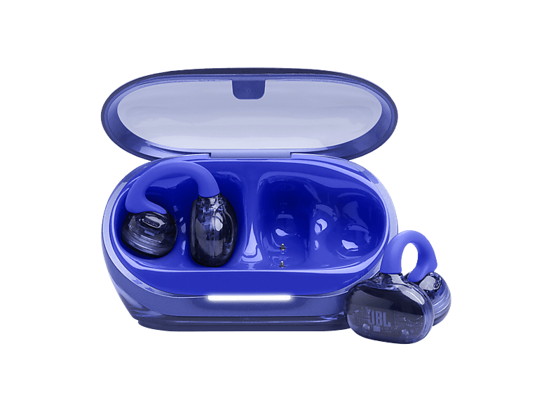 Auriculares True Wireless - JBL Soundgear Clips, 32h Autonomía, 4 Micrófonos, IP54, Conexión Multipunto y Emparejamiento Rápido, Azul