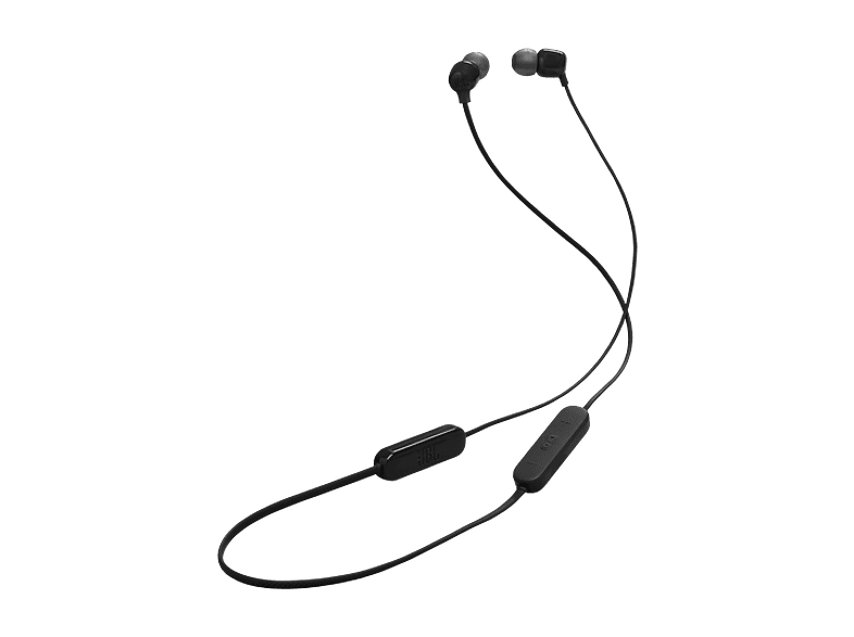 Auriculares de botón – JBL Tune 135BT, Intraurales, Inalámbrico, Bluetooth, 25h Autonomía, Micrófono Incoporado, IPX4, Negro