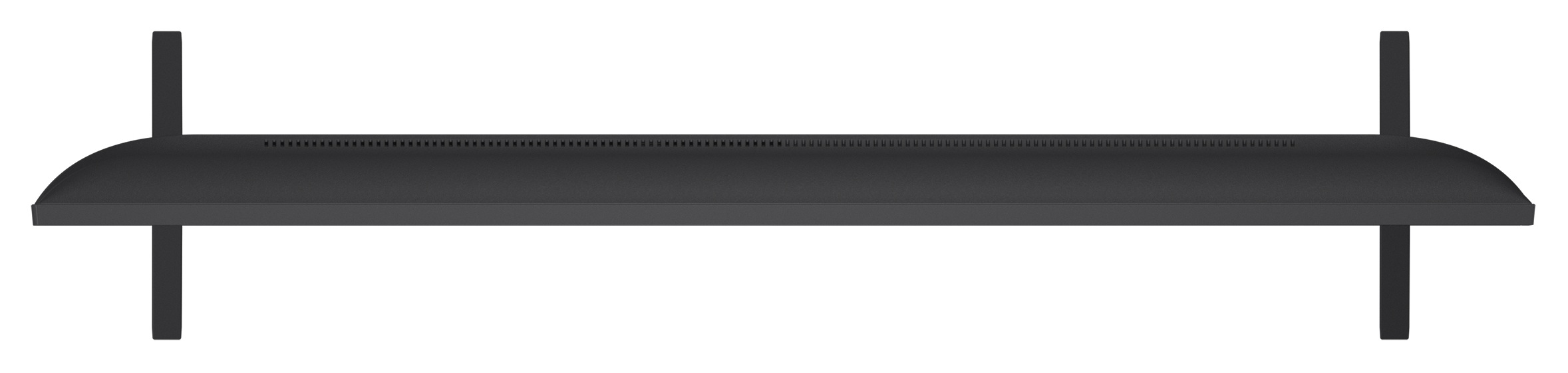 Czarna rama z dwoma pionowymi wspornikami, białe tło.