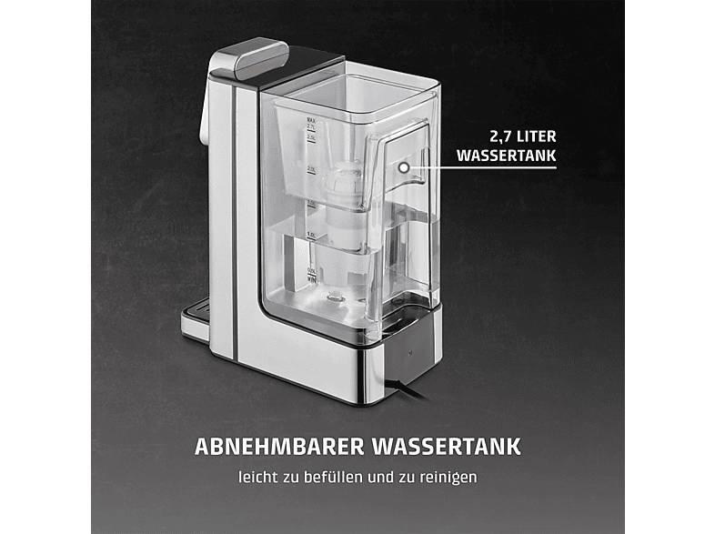 Caso 1876 HW666 Turbo Heißwasserspender (Schwarz, 2.7 l, 2600 Watt) — Foto 4 von 5