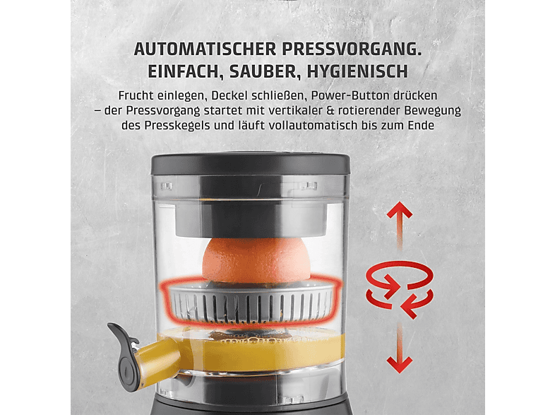 Caso CP 400 Lift Zitruspresse 300 Watt, Schwarz — Foto 2 von 5
