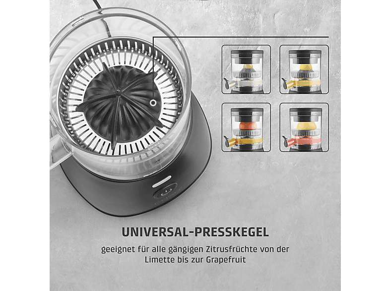 Caso CP 400 Lift Zitruspresse 300 Watt, Schwarz — Foto 4 von 5