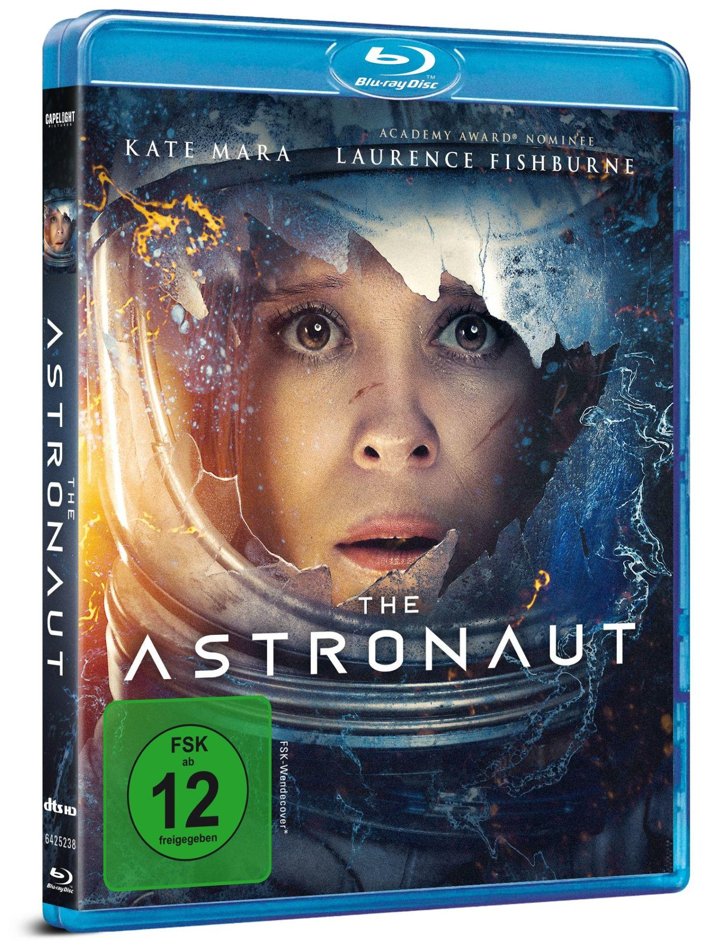 Blu-ray Cover: Frau im Raumanzug, "The Astronaut" Titel, FSK 12 Siegel.