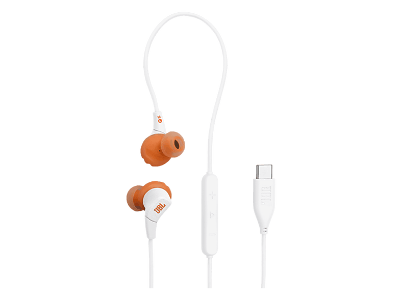 Słuchawki przewodowe JBL Endurance Run 3 USB-C Biały