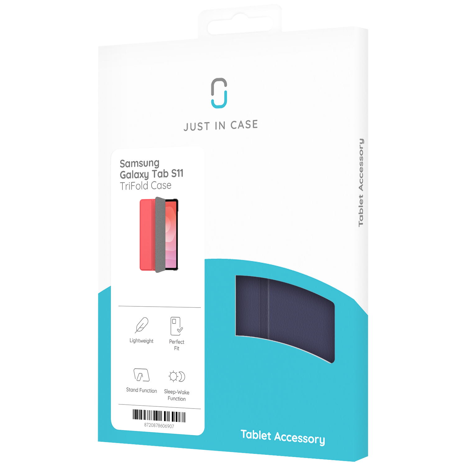 Emballage pour étui Samsung Galaxy Tab S11 TriFold avec détails.