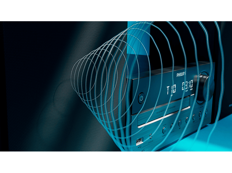 Thumbnail - PHILIPS TAM 4505 M2/12 Mini Stereoanlage (Dunkelgrau)