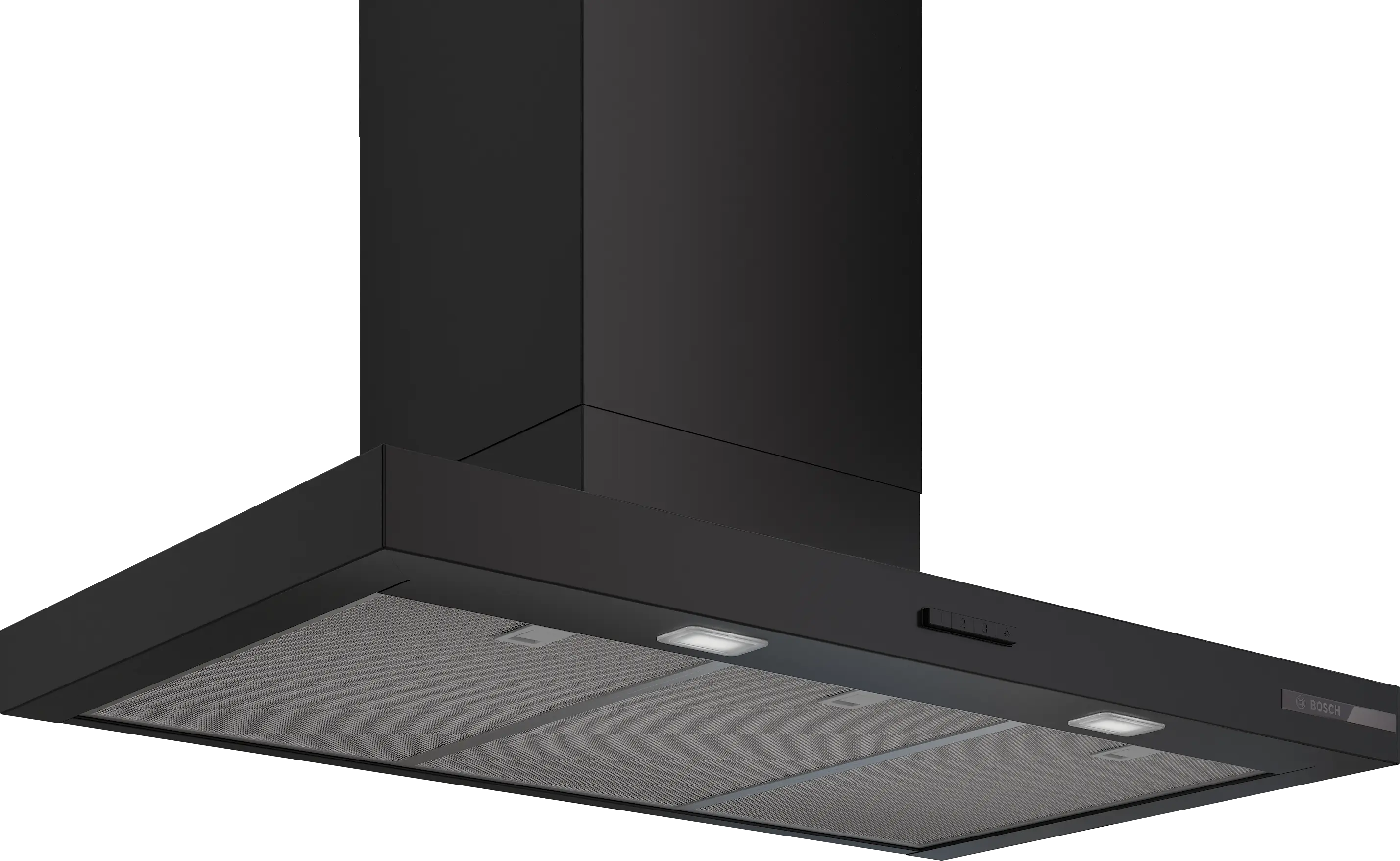 BOSCH DWB95CC60 Beépíthető kürtős páraelszívó 90cm, Serie4, Fekete- Lapos elszívóernyő