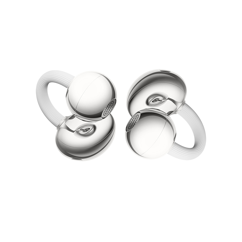 Dwa srebrne, kuliste urządzenia z białymi uchwytami na białym tle.