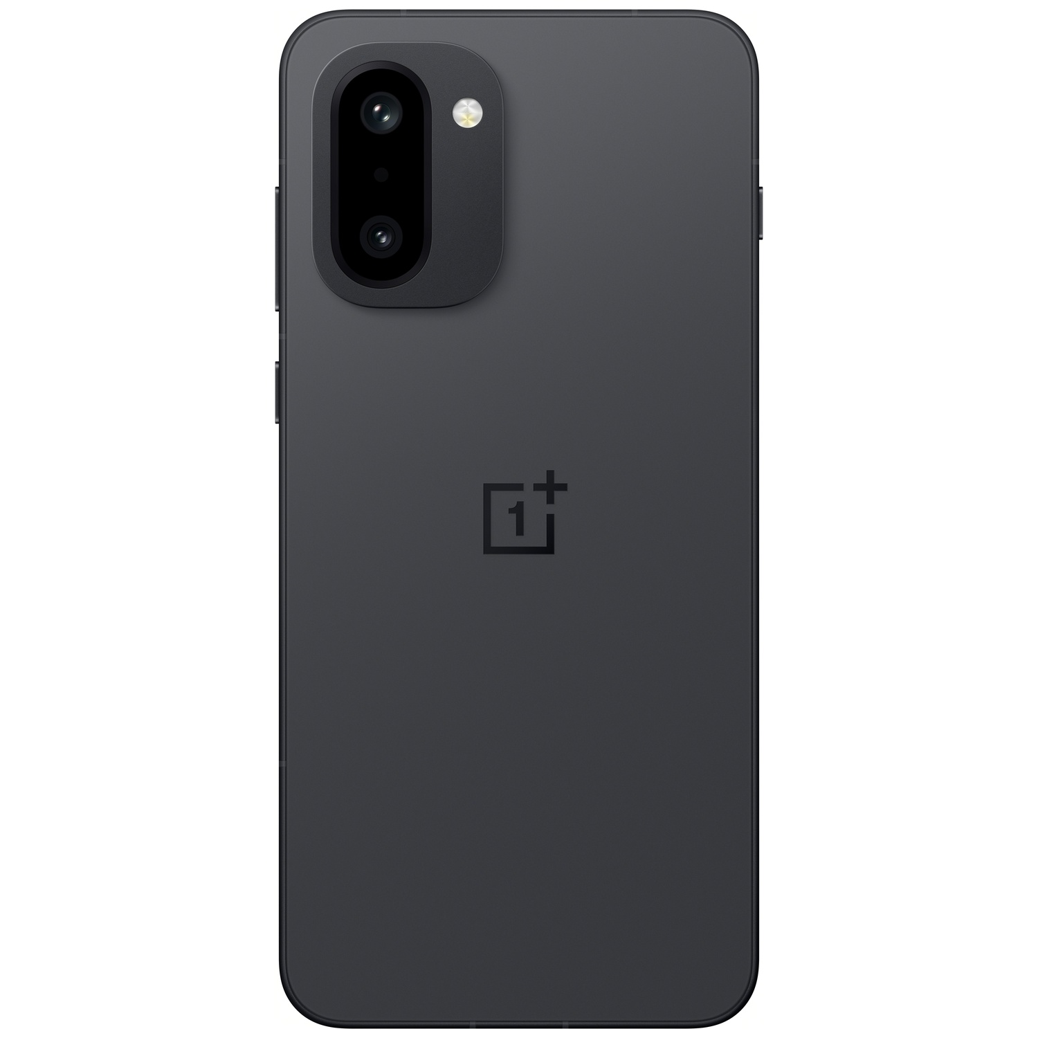 Arrière d'un smartphone sombre avec deux caméras et un flash.