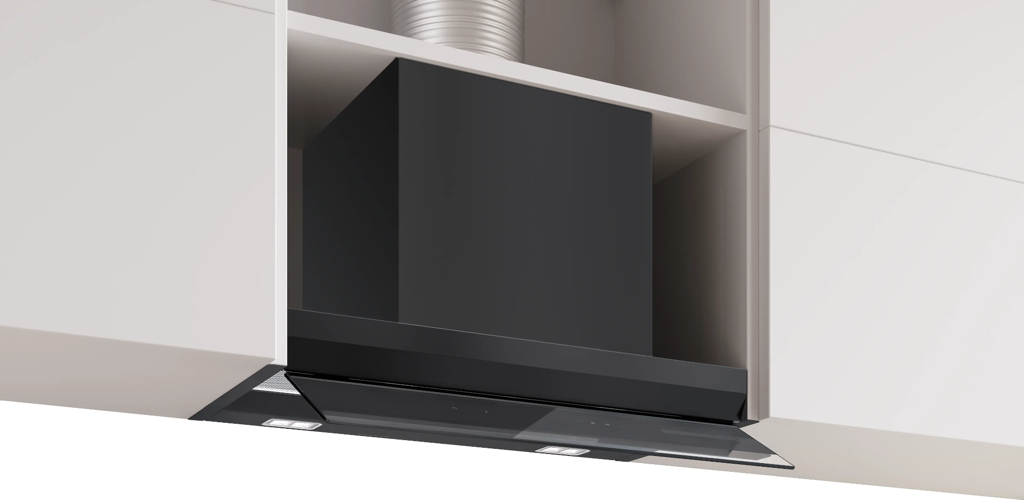 BOSCH DBB67DP60 Beépíthető páraelszívó 60cm, Serie6, Home Connect & Hob-Hood Control, Fekete