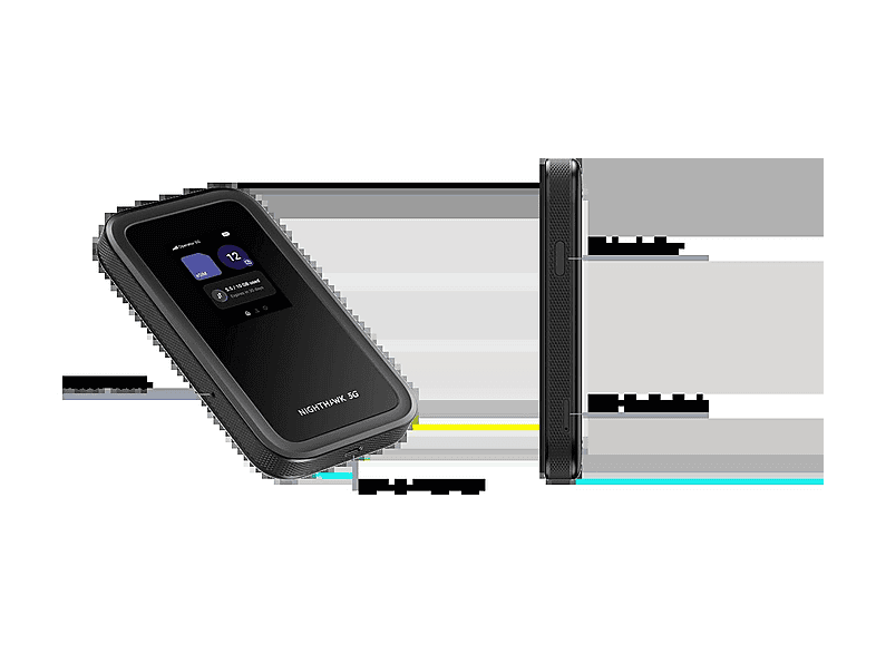 NETGEAR Nighthawk 5G M7 Mobile WiFi 7 Hotspot Router mit eSIM, Schwarz — Foto 4 von 5