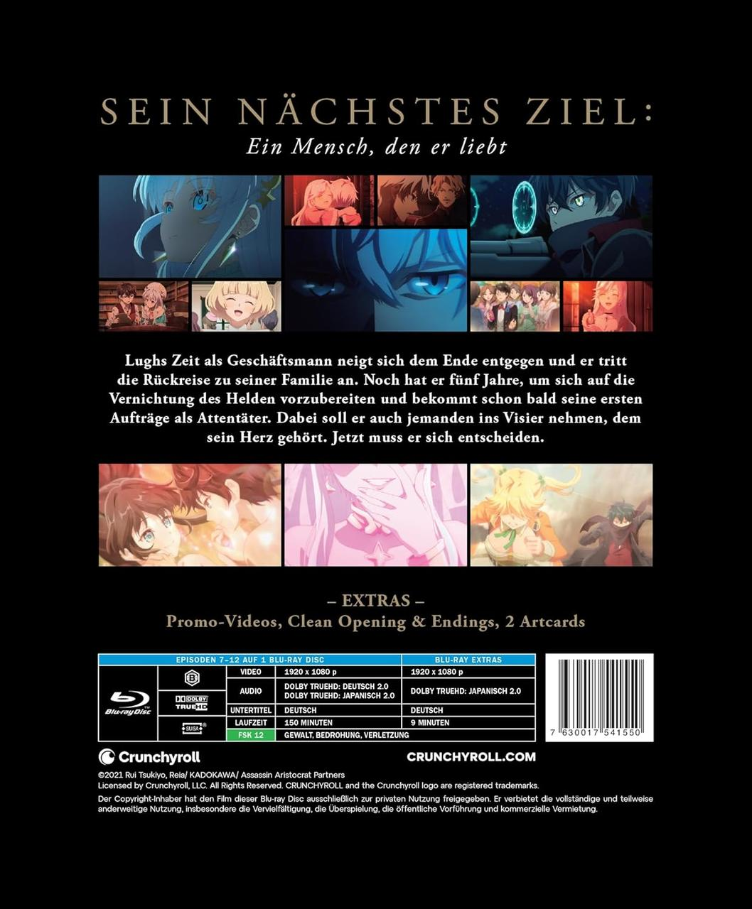 Anime-Cover mit Figuren in verschiedenen Szenen und technischen Details.