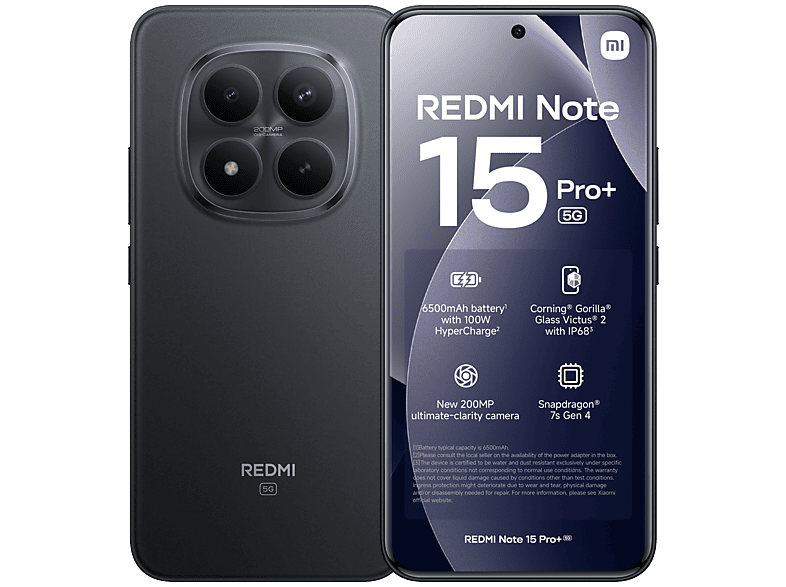 Redmi Note 15 Pro+ 5G 512Go Noir