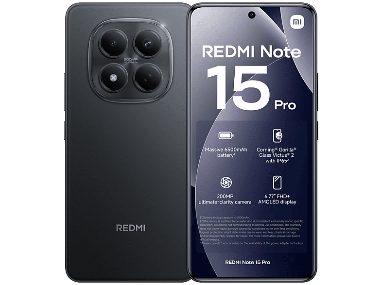 XIAOMI Redmi Note 15 Pro | 8GB - 256GB - Zwart | MediaMarkt