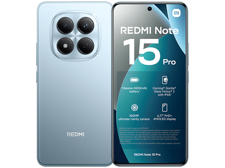 Xiaomi Redmi Note 15 Pro 8Go 256Go Bleu