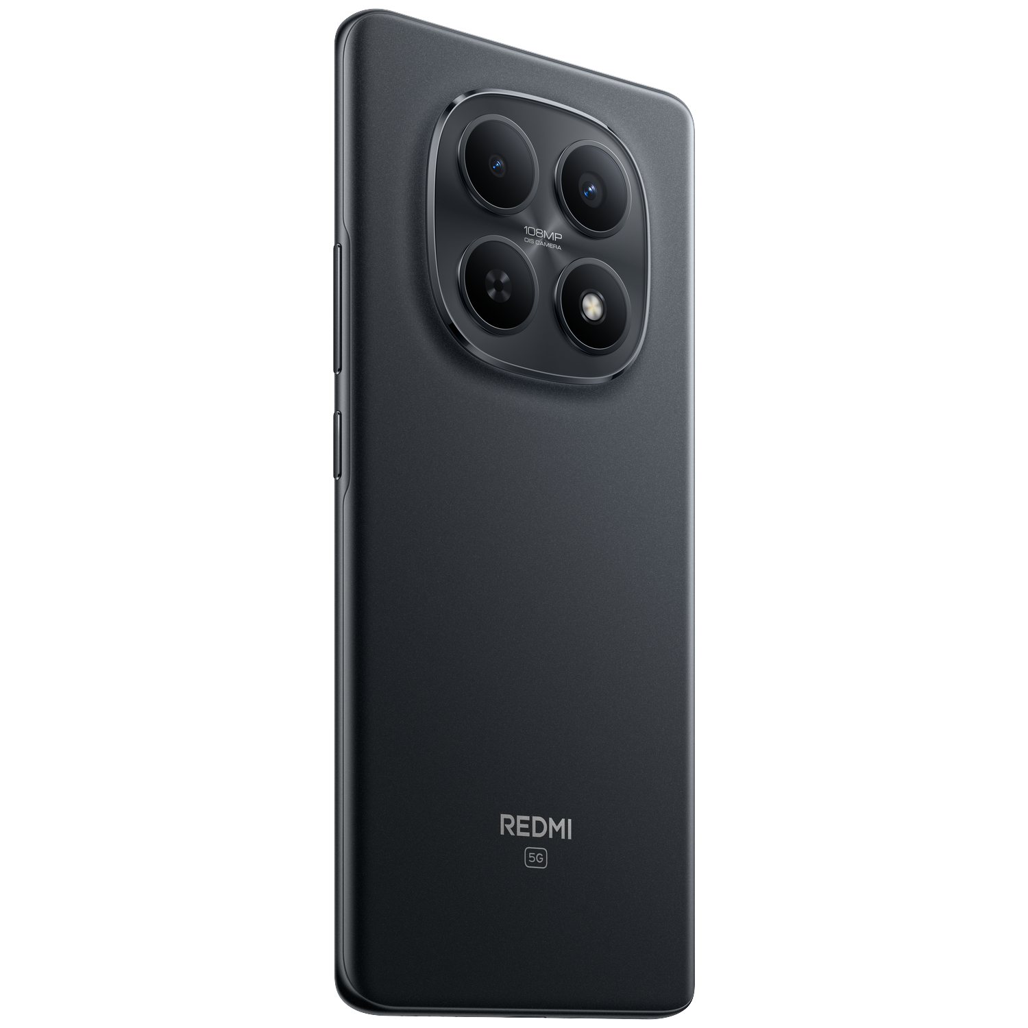 A dark smartphone with four cameras and the Redmi 5G logo.