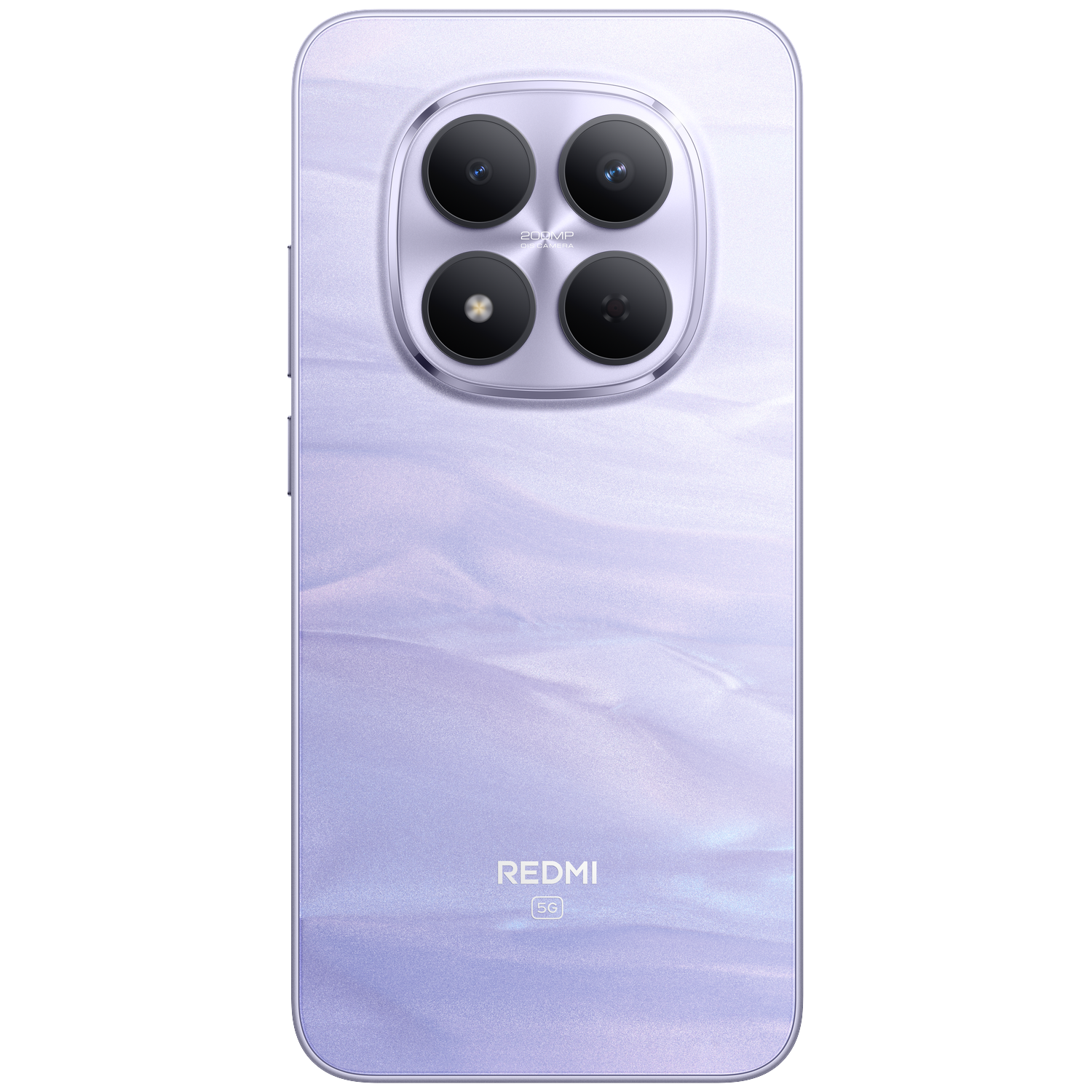 A purple smartphone with four cameras and the REDMI 5G logo.