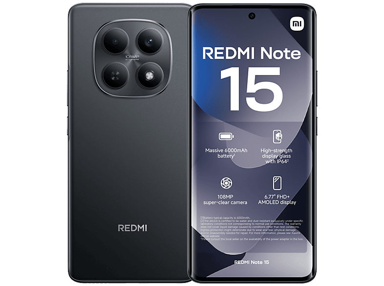 Xiaomi Redmi Note 15 8Go 256Go Noir