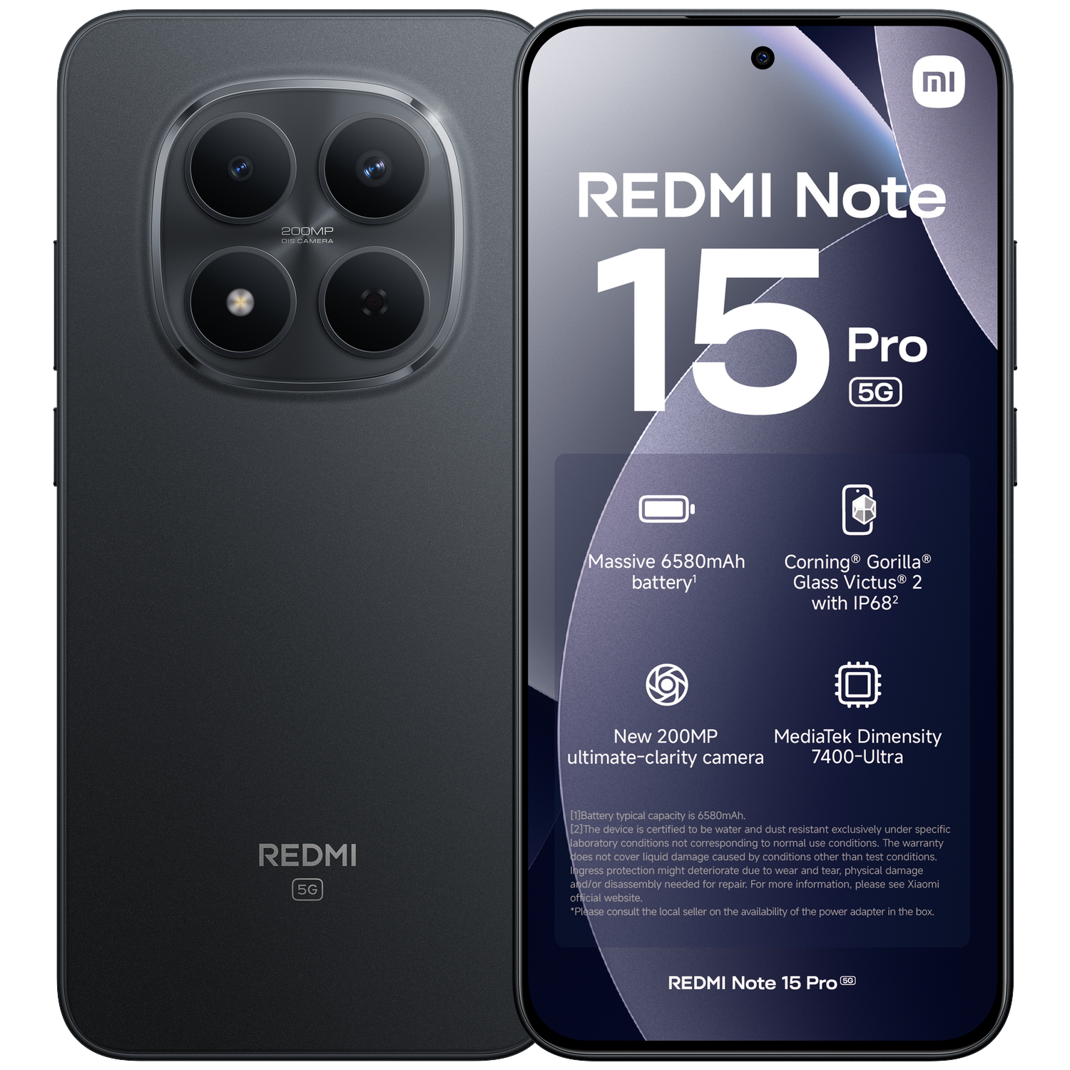 Xiaomi Redmi Note 15 Pro 5g 8gb/256gb Blk - 256 Gb Zwart