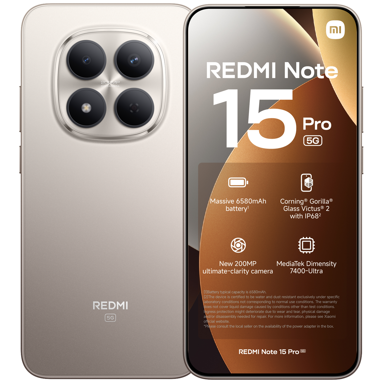 XIAOMI Redmi Note 15 Pro 5G 8GB/256GB SLV - 256 GB Zilver afbeelding