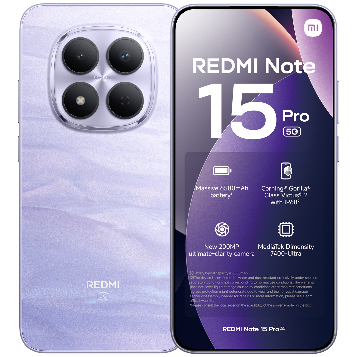 REDMI Note 15 Pro 5G 本体 XIAOMI Redmi Note 15 Pro 5G 12GB/512GB PRP | 512 GB Paars | MediaMarkt