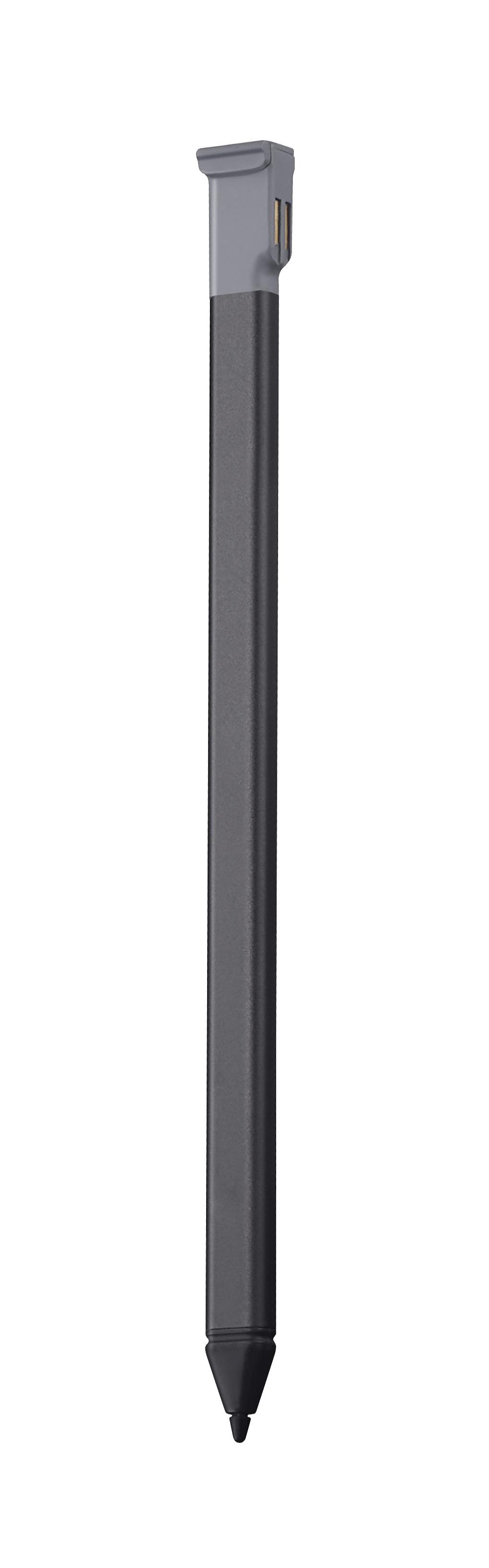 Ein grauer Stift mit einer grauen Spitze und einem grauen oberen Teil.