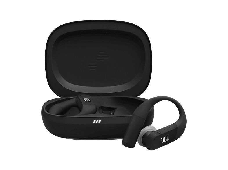 Auriculares deportivos - JBL Endurance Peak 4, Intraurales, Bluetooth, 48h Autonomía, 6 Micrófonos, Cancelación de Ruido Adaptativa, Negro/Gris