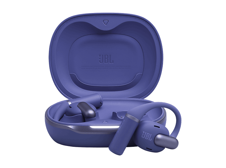 Auriculares conducción de aire - JBL Sense Pro, 38h Autonomía, Open-ear, Gancho Ajustable, 4 Micrófonos, Azul