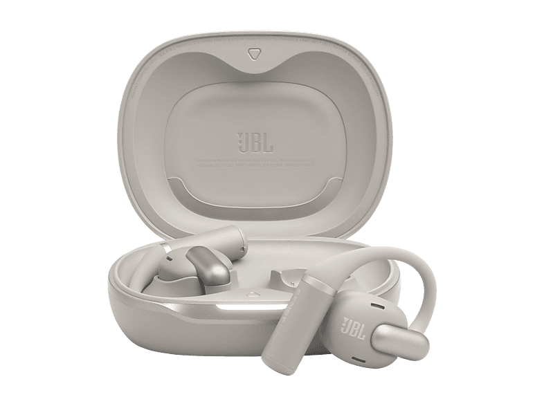 Auriculares conducción de aire – JBL Sense Pro, 38h Autonomía, Open-ear, Gancho Ajustable, 4 Micrófonos, Gris
