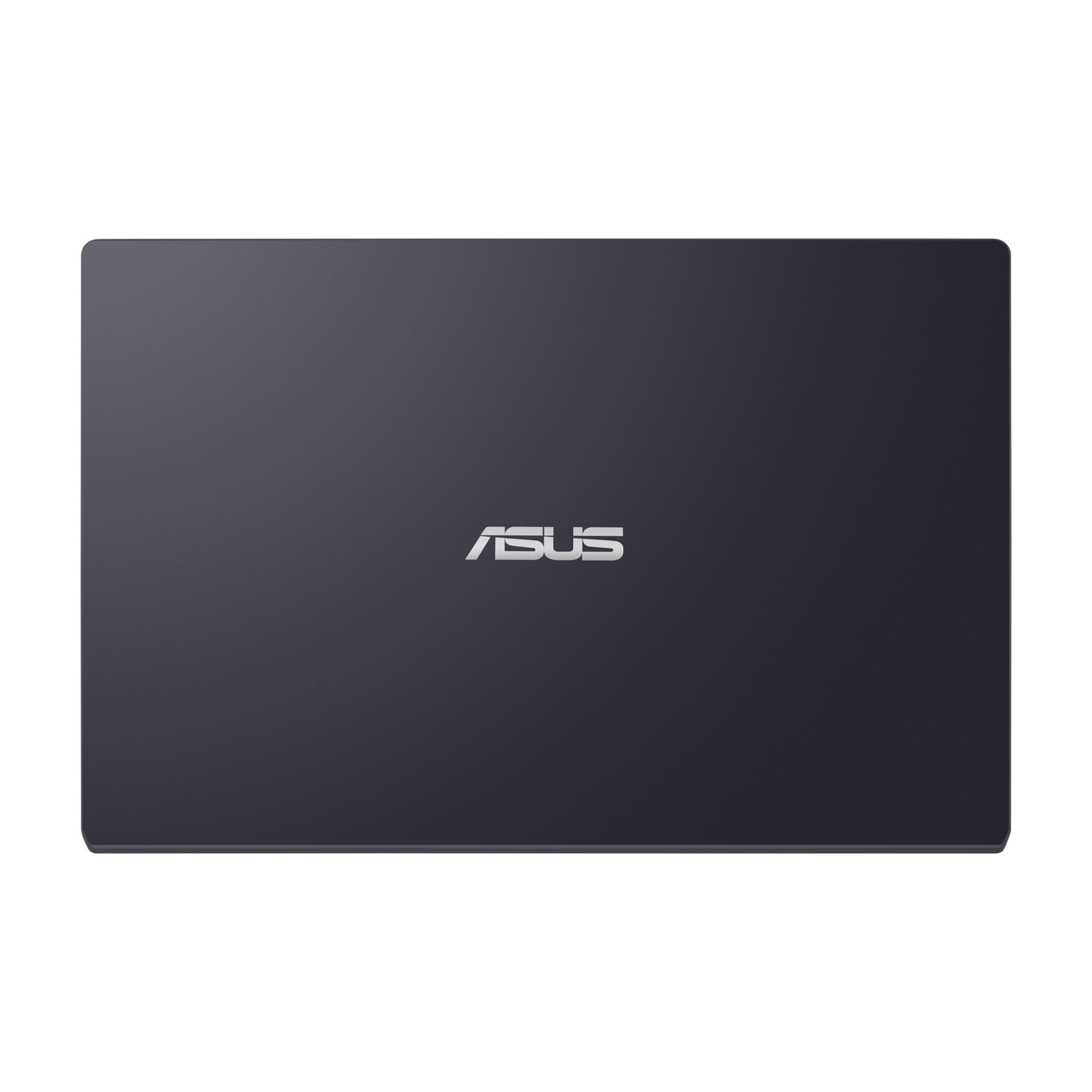 Laptop grigio scuro con logo Asus argentato sul coperchio.