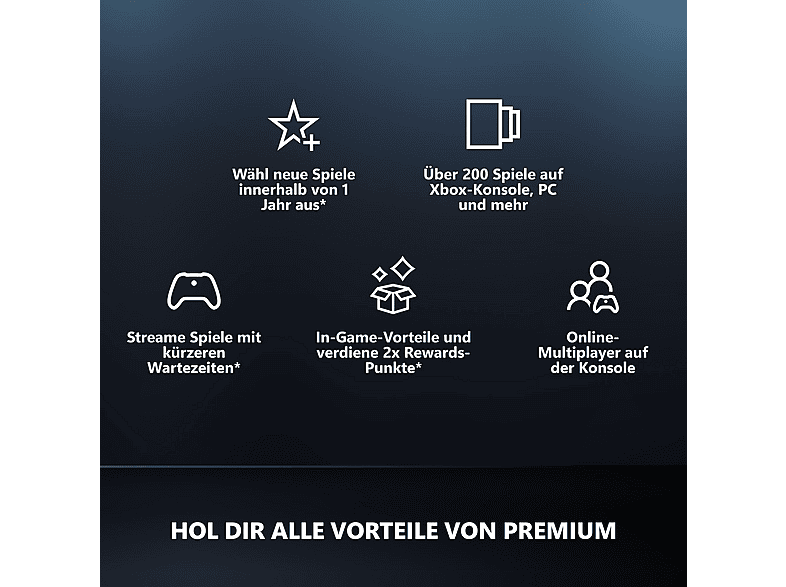 Thumbnail - Xbox Game Pass Premium – 3-Monats-Mitgliedschaft - [Multiplattform]