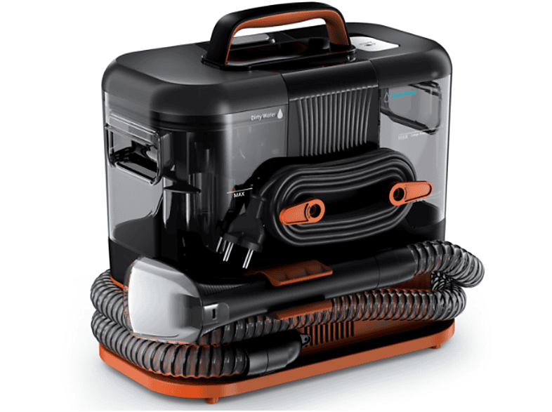 Rowenta Clean It IN5011 Tragbarer Teppichreiniger, Schwarz/Orange — Foto 3 von 5